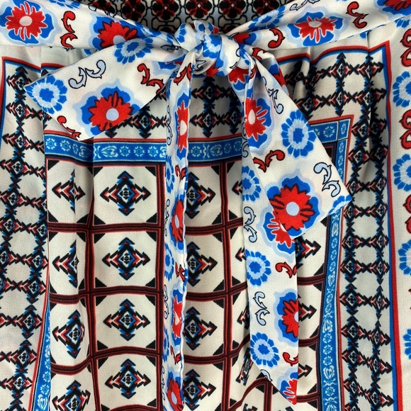 Miami Boho Mini Skirt with Tie & Pockets - Picture 4 of 7